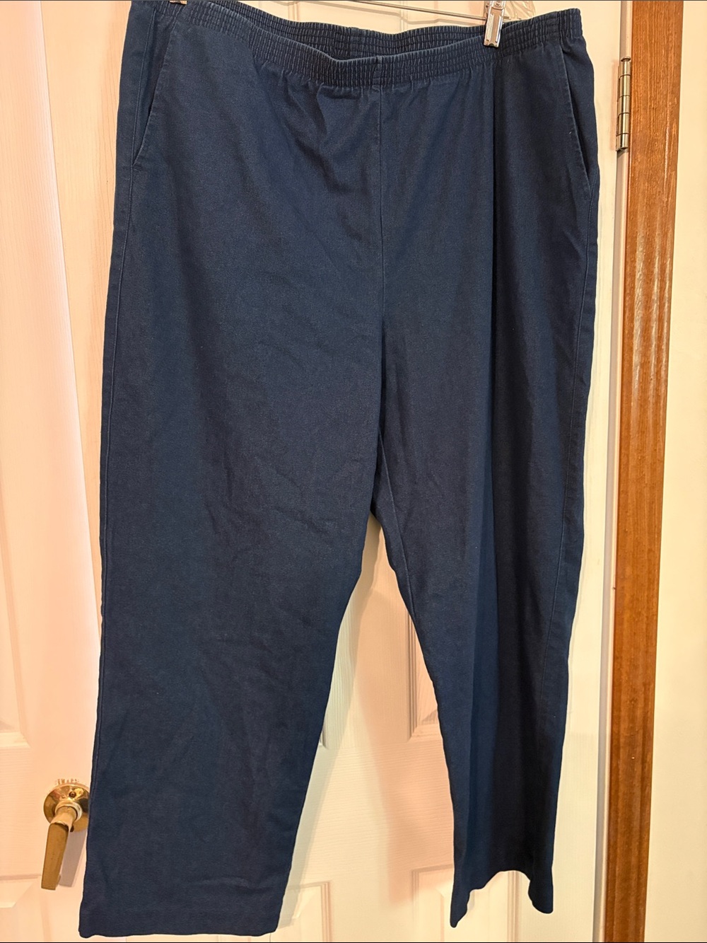 Alfred Dunner Navy Straight Leg Women's Jeans